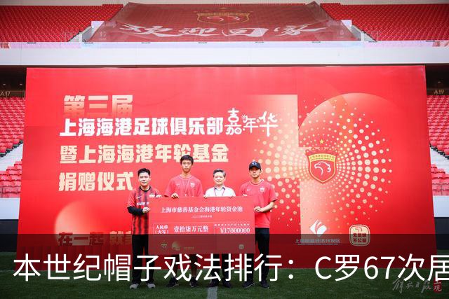 本世纪帽子戏法排行：C罗67次居首，梅西62次第二，莱万第三